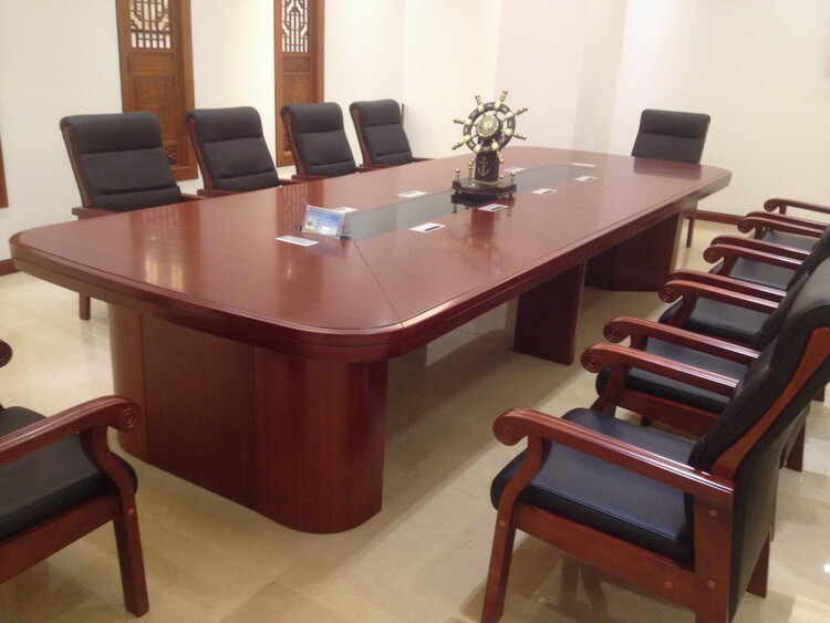 Training table negotiation desk office furniture meeting table long strip desk chair paint large conference table business combination
