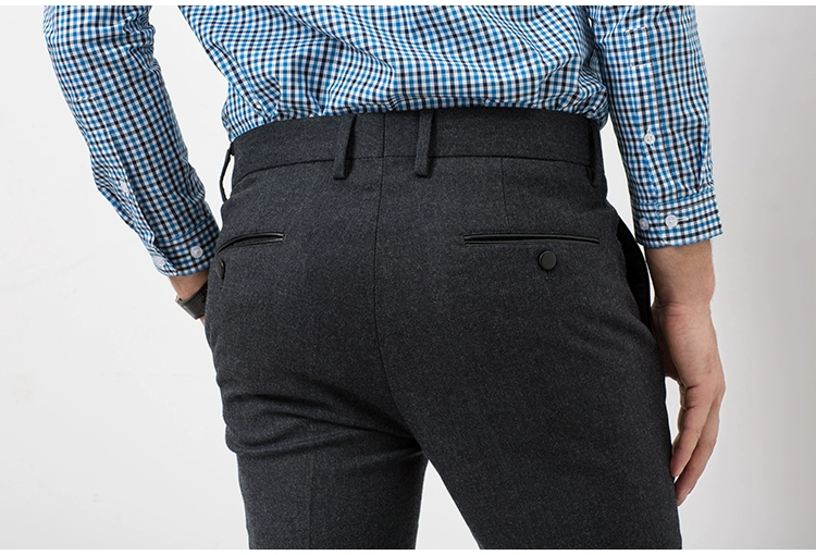 Elegant Business Nam Chất liệu vải len cao cấp dành cho nam Quần âu mỏng manh Quần nam phù hợp với quần DBS049 vest nam
