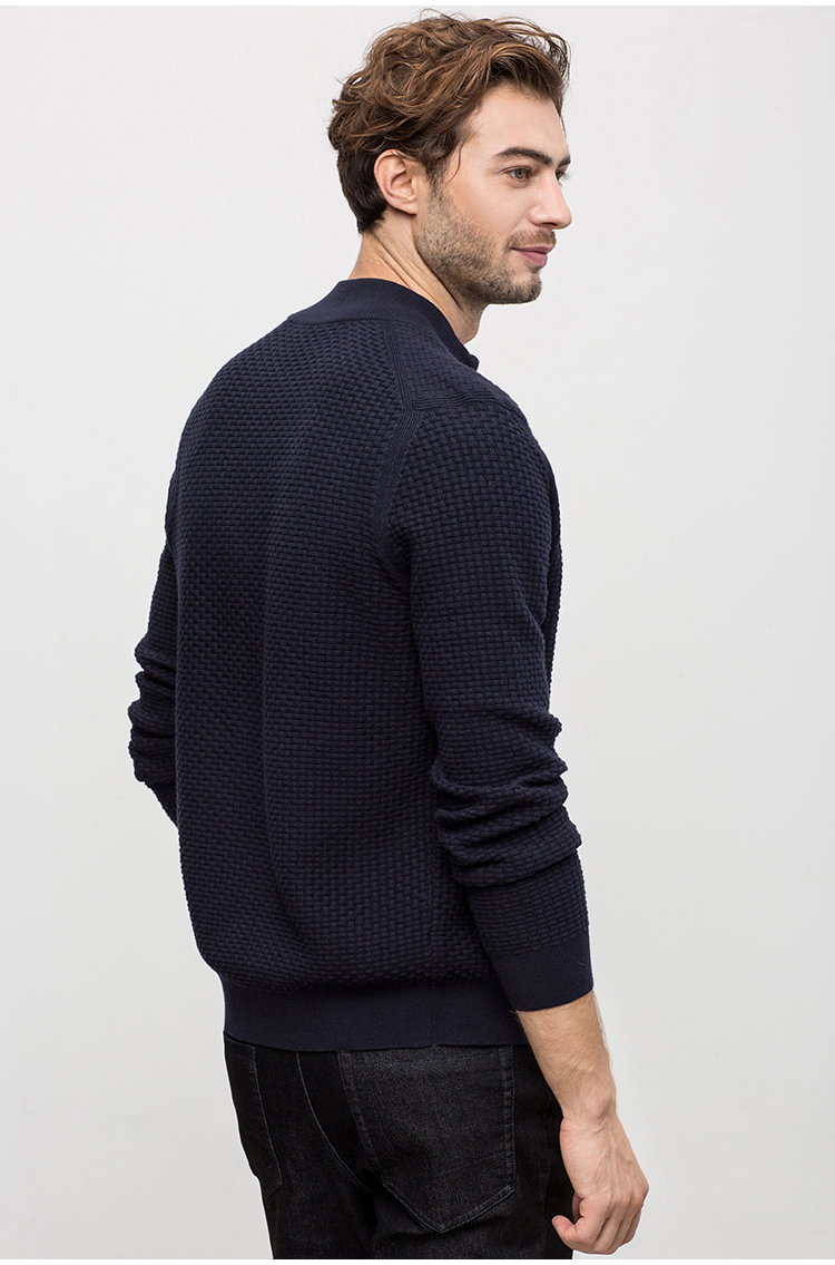 Mùa thu kinh doanh Quần áo nam sợi len sợi cashmere Đàn ông đan len bình thường Áo len cardigan Áo khoác DAZ493 áo da lộn nam