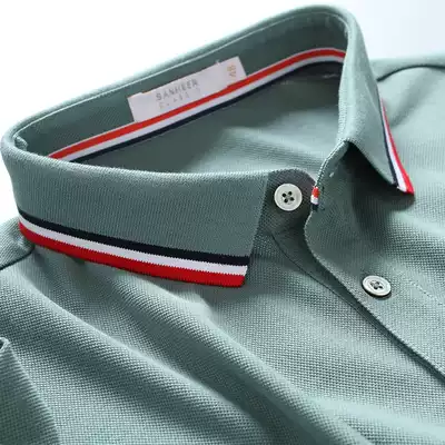 (SANHEER)PIMA cotton bead ground material Business men's LAPEL short-sleeved T-shirt POLO SHIRT DAT750