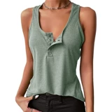 Летний цветной жилет без рукавов, футболка, европейский стиль, (Трансграничная торговля), городской стиль