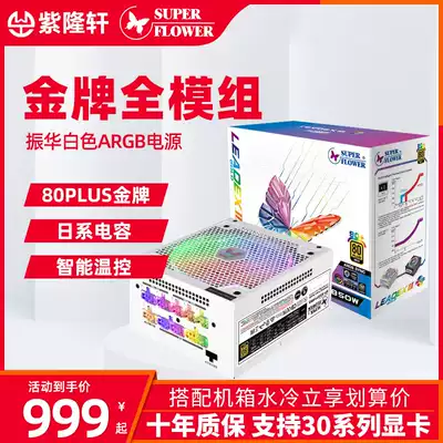 Zhenhua Leadex G650W G750W G1000w Silent gold medal full module rated 650w white power supply