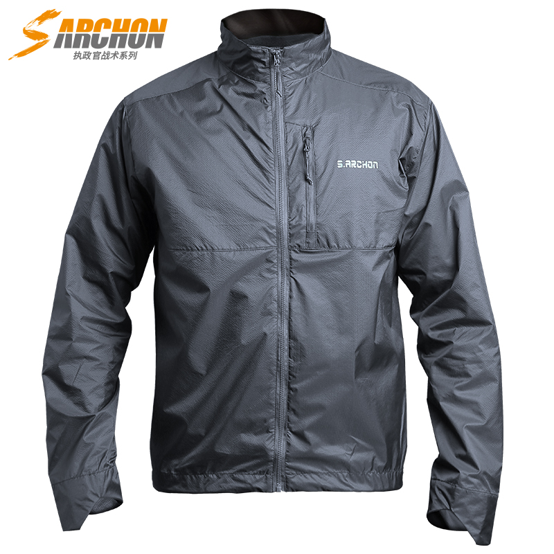Archon skin clothing men's summer ultra-thin breathable sunscreen clothing quick-drying tactical sports windbreaker mountaineering jacket