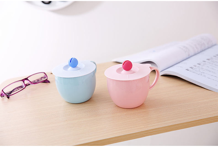 Nhật bản tách trà che gốm phổ silicone vòng không độc hại cup bìa chống bụi phổ trumpet lớn