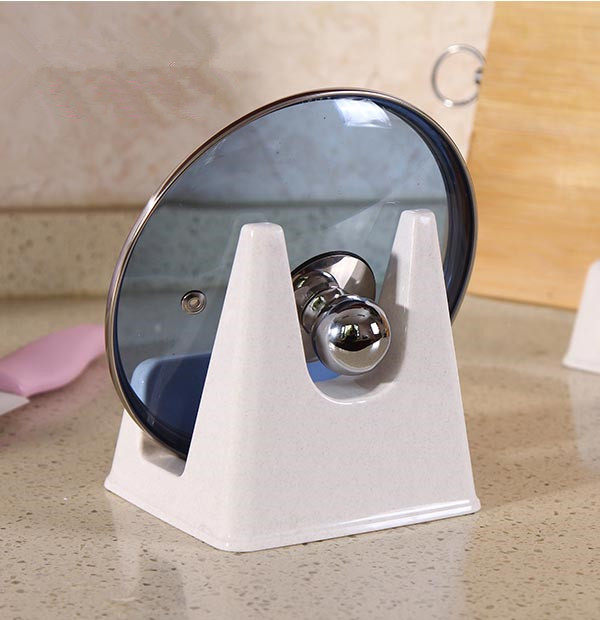 Japanese household multi-functional kitchen pot cover rack cutting board shelf seat floor sitting rack pot cover seat