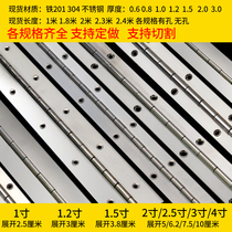 304 stainless steel long hinge hinge long row hinge 1 5 thick 2 0 thick piano cabinet door hinge 1 8 meters