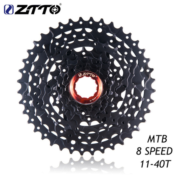 ZTTO chasing 8 speed 11-40T mountaineering car black Flywheel bike Card flying sprockets 24 speed variable-speed gear