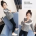 Áo sơ mi nữ tay dài cotton lớn Trẻ em kẻ sọc Top 2018 Mới cho trẻ em mặc áo cao cổ búp bê Áo sơ mi trẻ em thời trang trẻ em cao cấp Áo sơ mi