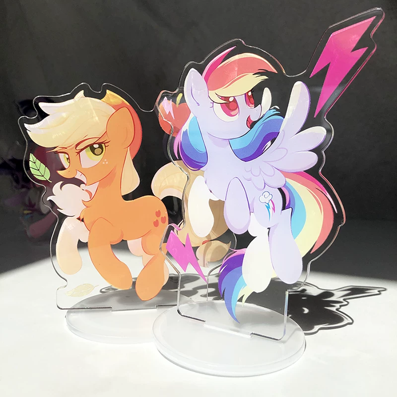 Аксессуар из акрила для персонажа My Little Pony: вентилятор-периферия, Пинки Пай Флаттершай редкий, Радуга Даш