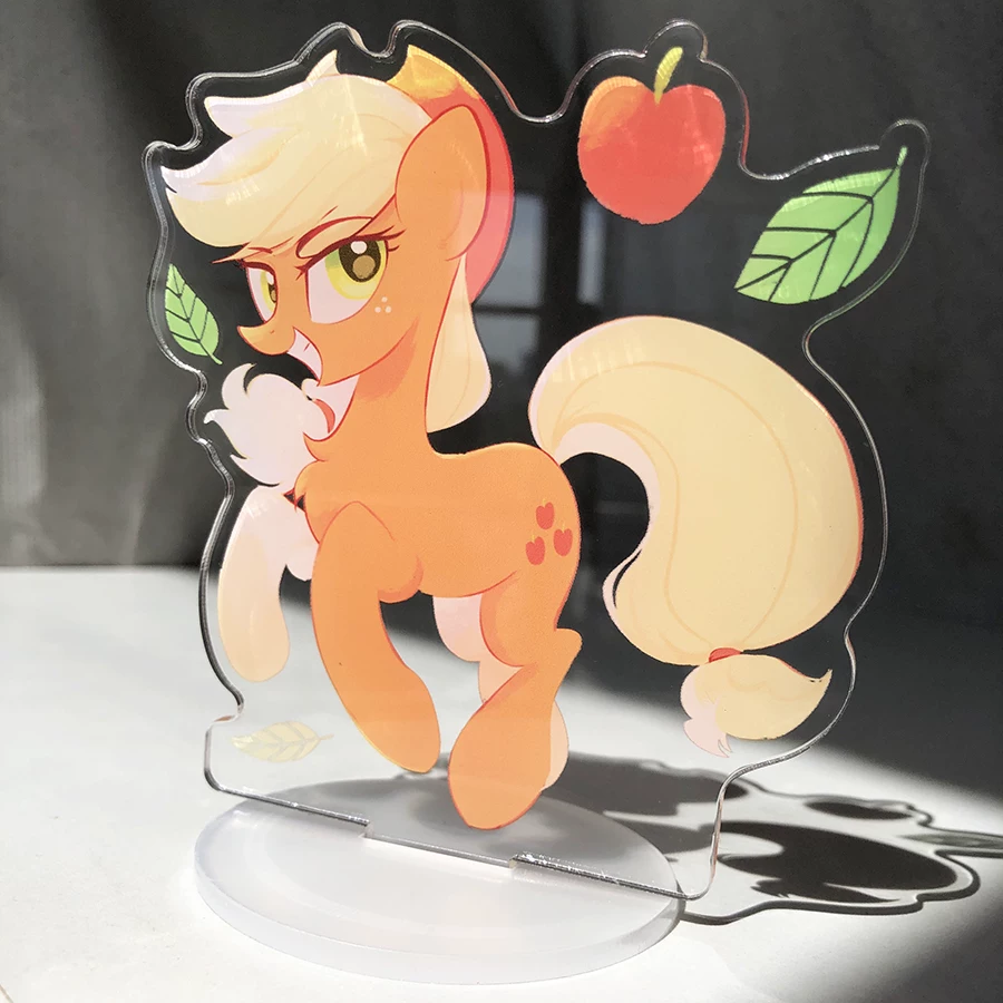Аксессуар из акрила для персонажа My Little Pony: вентилятор-периферия, Пинки Пай Флаттершай редкий, Радуга Даш
