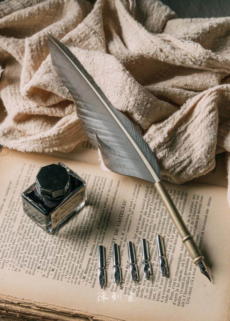 文艺鹅羽毛笔送闺蜜/男友！这波仪式感拿捏了！毕业纪念/生日礼物天花板-蘸水笔-淘宝好物网, image size:800x1116