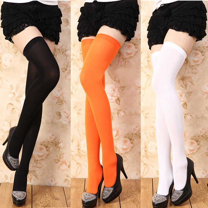 Spice Long Barrel Socks Lace Harness Silk Socks Sexy Long Barrel Erotic Uniform White Silk Stockings Pure Desire Black Silk Autumn Winter-Taobao