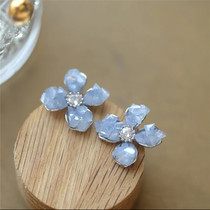 Clear Cold Crystal ~ Flowers Earrings Womens 2023 New Exploits Light Extravaganza Superior Sensual Sensual Sensual Accessories