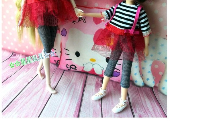 Phụ kiện quần áo búp bê chính hãng Licca Lijia thối dâu đỏ dâu búp bê có thể được mặc Puff váy váy múa ba lê đồ chơi cho bé gái 3 tuổi