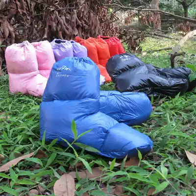 AXEMAN ESMAN ultra-light warm down foot cover Down shoe cover warm sock cover thickened down socks