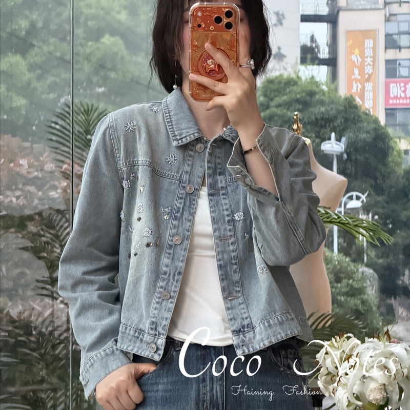Coconotes【Heavy-Duty Denim】Ap770 Spring Collection Designer Style Heavy-Duty Trendy Denim Jacket