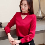 Шелковая демисезонная рубашка для матери, V-образный вырез, 2020, короткий рукав