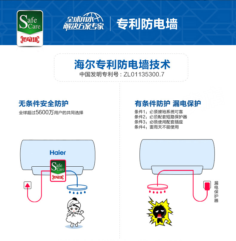 cây nước nóng lạnh giá rẻ Haier Haier ES80H-HC (E) Máy nước nóng điện 80L tăng cường lắp đặt máy nước và nước nóng trên toàn quốc giá máy nước nóng