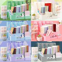 Thickening frame file box Nawen plastic bookshelf bookshelf desktop reception box to collect 1 information shelf office