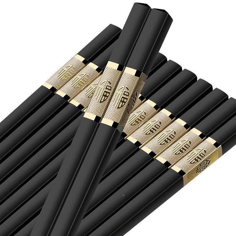 Hegemonic chopsticks home All wine store anti-gold skid antimicrobial alloy fast son Non-solid wood NKG chopsticks