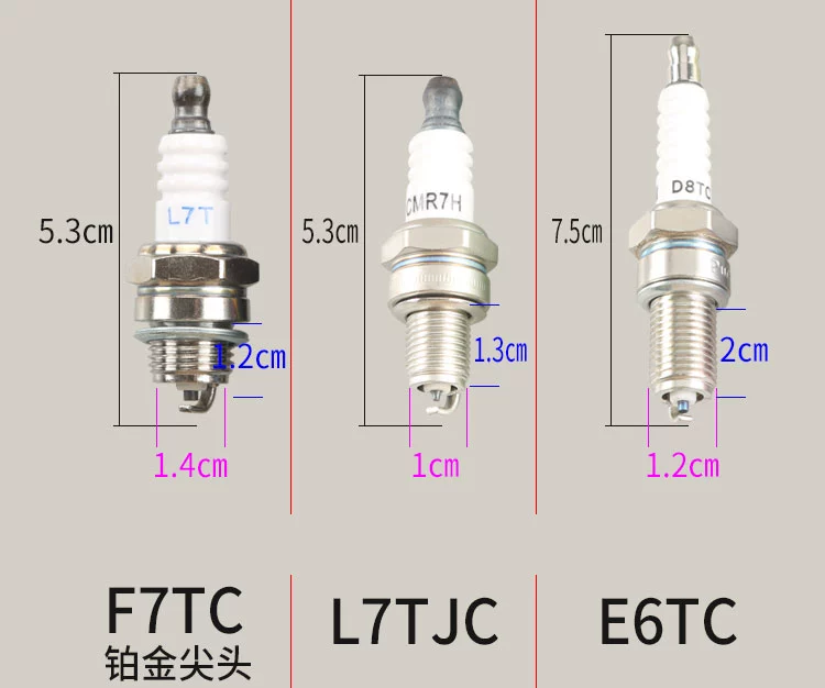 bugi exciter 150 Vườn Máy Móc Phần Xăng Thấy Máy Cắt Cỏ Cỏ Tông Đơ Cắt Bàn Chải Cắt 2 Thì Bugi Bugi Xe Máy bugi ba chấu bugi xe ô tô