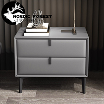 Modern minimalist adult full set 2-door bed head cabinet solid wood bed head cabinet light lavish minimalist locker Nordic Wind ins