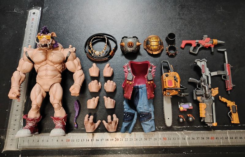 Ninja Turtles Bullhead Pig Face Rhino Boar Big Boss Teddy Accessories Replacement Parts