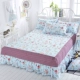 Khăn trải giường mùa hè Váy giường đơn mảnh Bảo vệ mùa hè Che bụi Simmons 1,5 / 1,8m mét trải giường trượt ga giường viền họa tiết