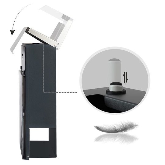 Прямые продажи с фабрики, трансграничный почтовый ящик из нержавеющей стали, настенный почтовый ящик с газетной стойкой, простой в установке ящик для хранения