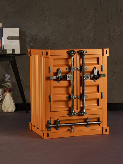 Creativo arte del hierro estilo industrial contenedor decorativo caja de almacenamiento caja de almacenamiento caja de almacenamiento escaparate decoración de tienda de ropa