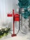American-Style Retro Wrought Iron Mailbox with Lock, Outdoor Mail Box, Villa Mailbox Decoration Props,