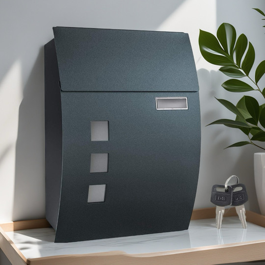 Gudun Buzón de Acero Inoxidable de Lujo Ligero montado en la Pared con revistero buzón buzón de opinión buzón fácil de Instalar periódico al Aire Libre