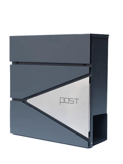 Современный легкий роскошный почтовый ящик из нержавеющей стали, настенный, с газетной стойкой, почтовый ящик, почтовый ящик, простой в установке, уличный газетный ящик