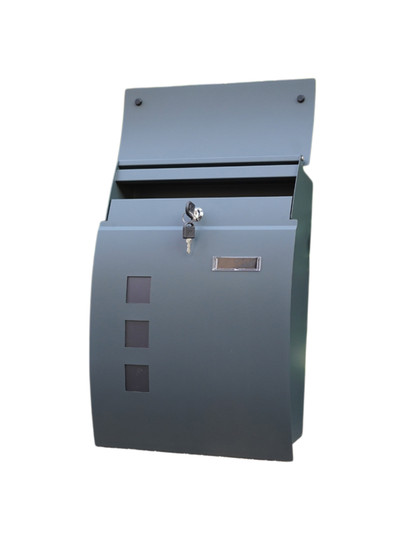 Villa Metal Mailbox with Lock, Wall-Mounted Community Newspaper Box, Suggestion Box, American-Style Mailbox, European-Style Mailbox, Mailbox Box