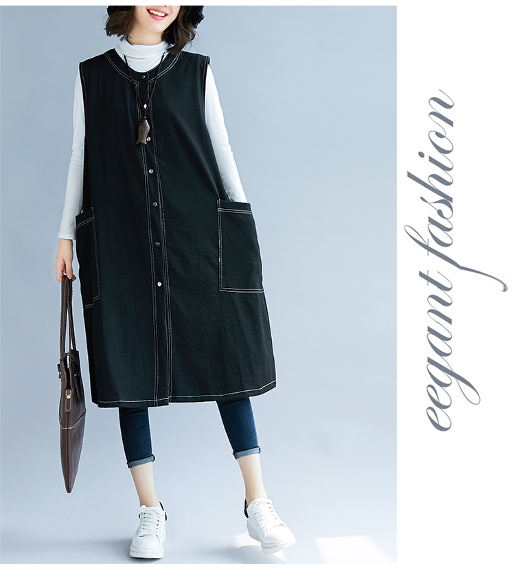 Gilet femme en Coton et lin - Ref 3317825 Image 15