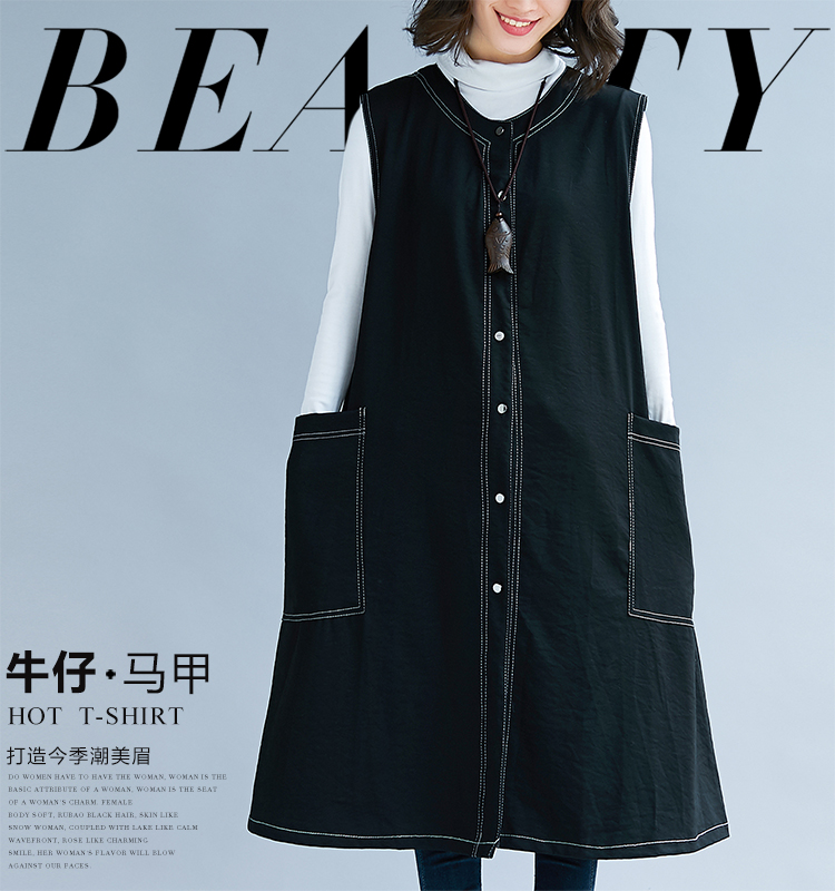 Gilet femme en Coton et lin - Ref 3317825 Image 6