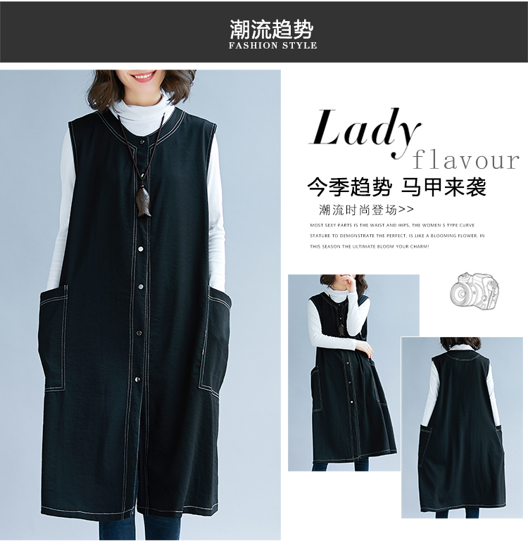 Gilet femme en Coton et lin - Ref 3317825 Image 7