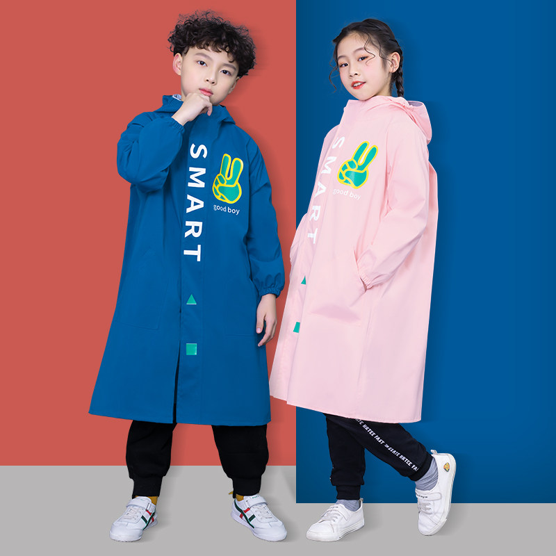 Children's raincoat Boys with school bags for girls big children Primary school children school clothes and children waterproof full body raincoat rain cape