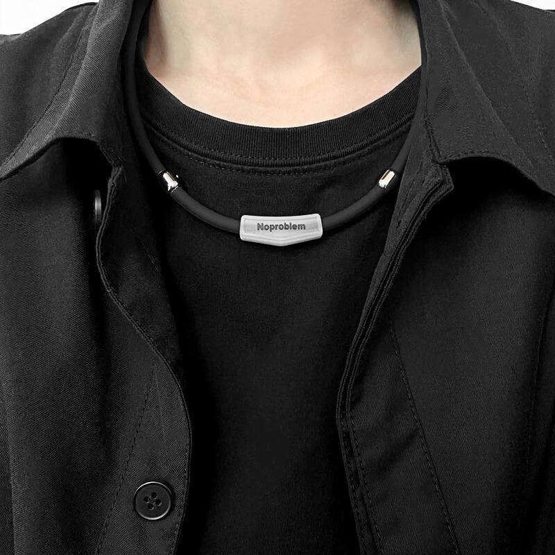 Bolien Negative Ion Energy Magnet Cervical Spine Necklace Sports Silicone Collar Men and Women Couple Style Healthy Neck Ring