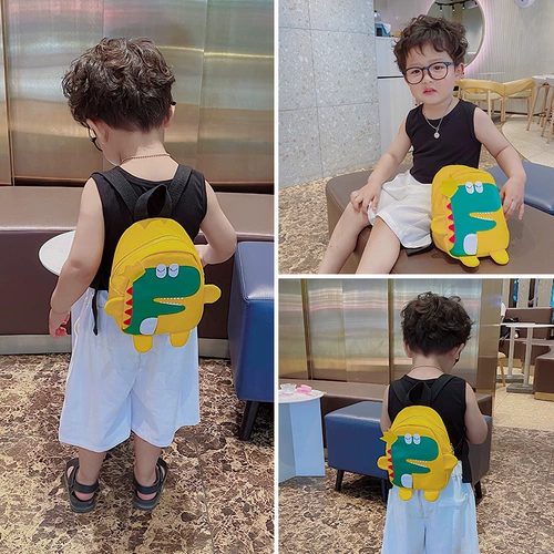 Мультяшная детская сумка через плечо, динозавр для детского сада, маленький школьный рюкзак для мальчиков