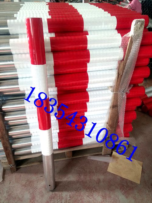 Buried anti-collision column warning column Split column 50cm warning road pile Steel fixed warning pile