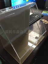 Transparent Acrylic makeup brush storage box Skin care cosmetics Desktop clamshell dustproof and ashproof storage box