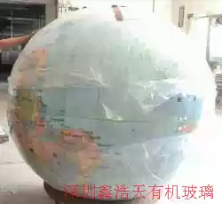 Customized transparent hemisphere hollow ball crystal ball hemisphere dome Earth pattern hemisphere