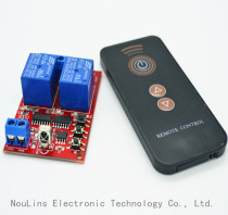5V learning infrared module 3-button black remote control infrared remote control receiver 2-way infrared remote control switch