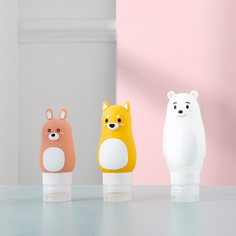 Cosmetics Split Bottle Cartoon Cute Travel Set Group Portable Large Capacity Body Wash BATH DEW TRIAL BAG EMPTY BOTTLE SILICONE BOTTLE