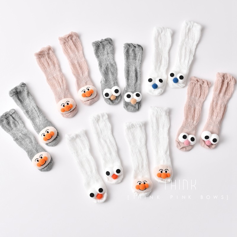 Baby legless socks Summer ultra-thin air-conditioned room pure cotton children's socks Baby over-the-knee stockings