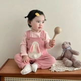 Весенний милый комбинезон для раннего возраста, комплект для девочек