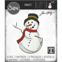Sizzix sheet mold Thinlits 665581 Mr Frost snowman