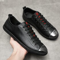 Hot air flag board shoes mens Korean version of F2 tide brand foot king leather casual shoes wood forest wild spring and summer chic trend