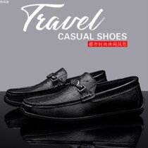 Autumn hot air flag brand casual lazy beanie shoes 2022 new mens F2 tide brand leather mens mens shoes